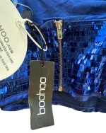 Boohoo Sequinned Crop Top - Image 6