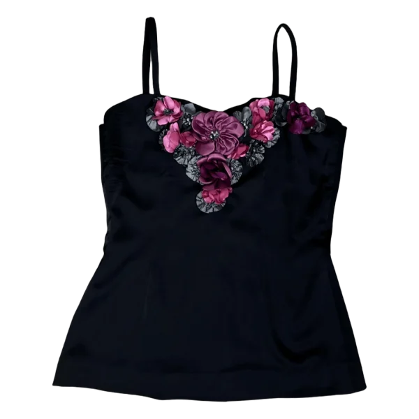 Floral Applique Handmade Cami Top