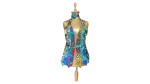 Handmade Upcycled Tie Halter Vest Top & Choker