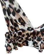 Leopard Ruffled Crop top - Image 2