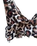 Leopard Ruffled Crop top - Image 4