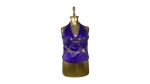 Günbeyi Purple Sequin Halter Corset Top