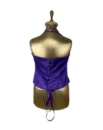 Günbeyi Purple Sequin Halter Corset Top - Image 4