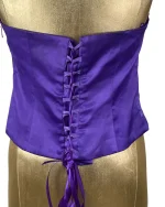 Günbeyi Purple Sequin Halter Corset Top - Image 5