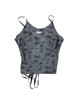 Y2K Silver Et Liza Lace-Up Back Cami Top - Image 2