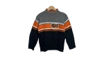 Cool Cat Striped Knit Sweater