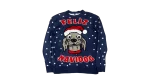 Feliz Navidog Christmas Sweater with a Jingle Bell