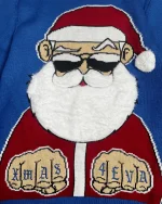 Gangster Santa Christmas Sweater - Image 2