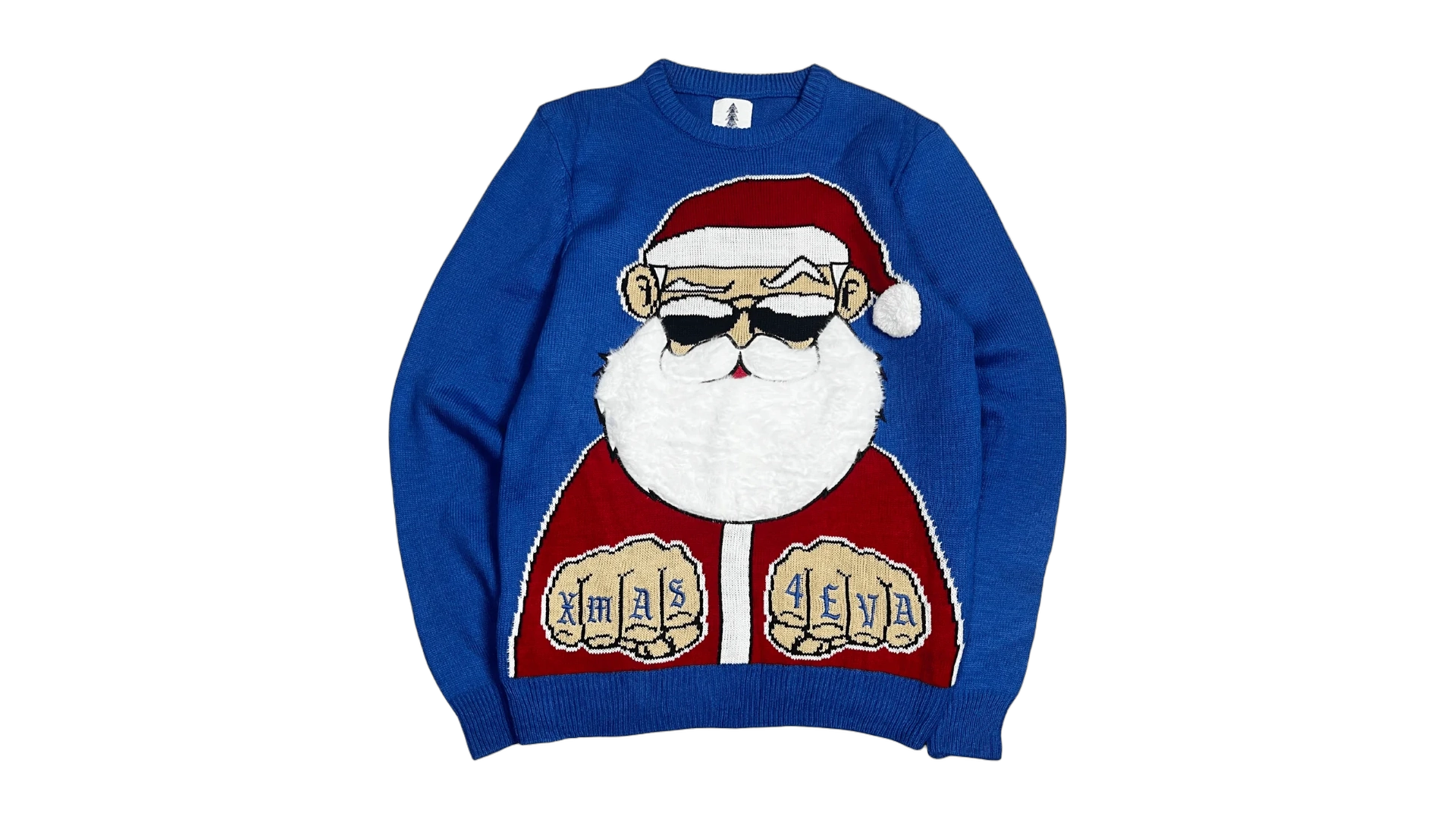 FNK638 Gangster Santa Christmas Sweater - Image 1
