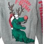 T-Rex Christmas Sweatshirt - Image 3