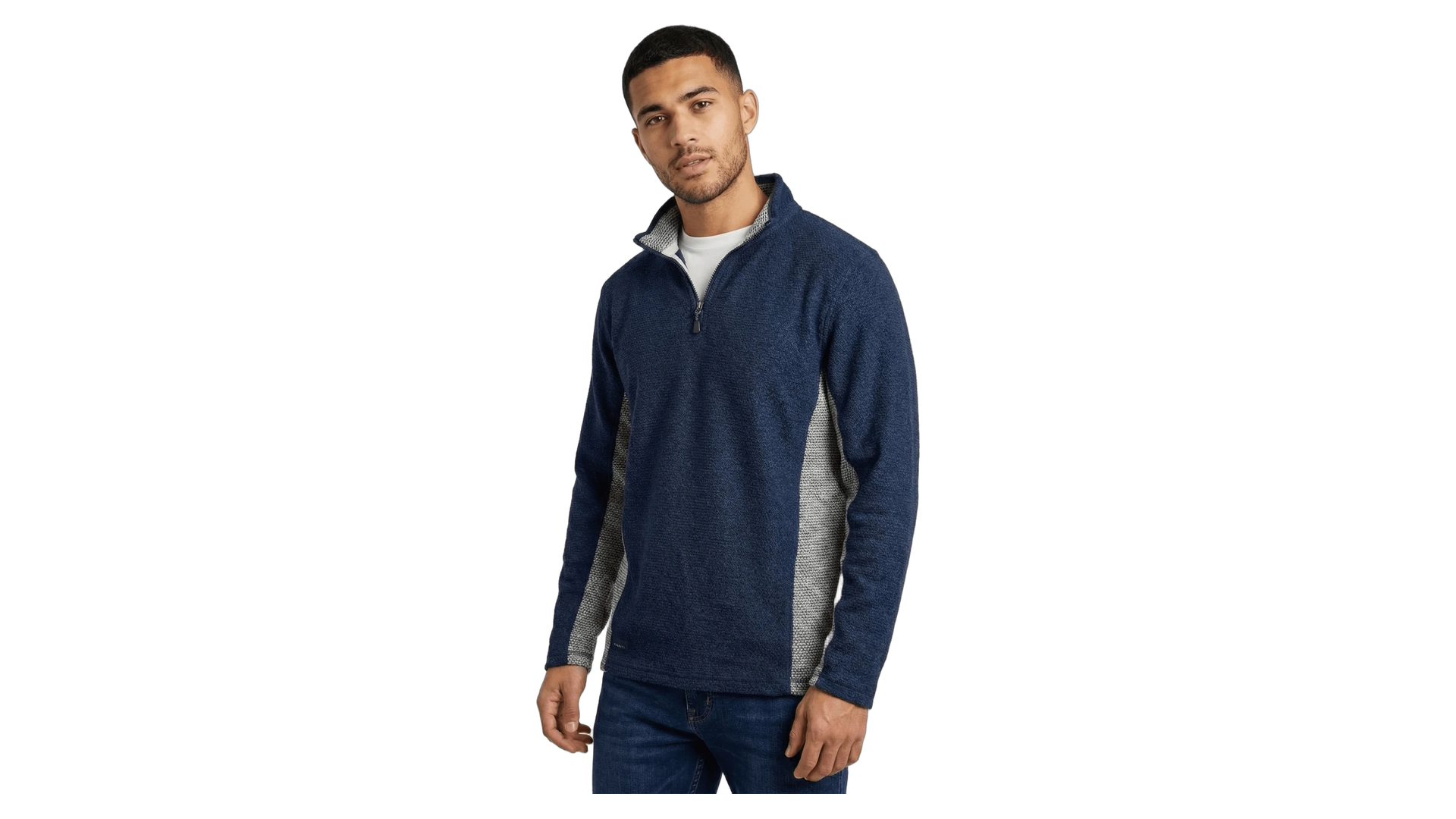 FNK663 Weird Fish Quarter-Zip Sweatshirt - Image 1