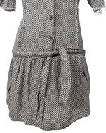 90s Geometric Print Dress with Tie Waist & Pockets - Image 6
