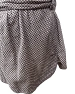 90s Geometric Print Dress with Tie Waist & Pockets - Image 7