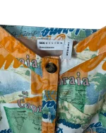 Asos Design Twill Postcard Print Mini Dress - UK 12/ - Image 2