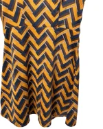 Compañía Fantástica Geometric Print Corduroy Dress - Image 4