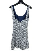 Geometric Fit-and-Flare Dress - Image 2