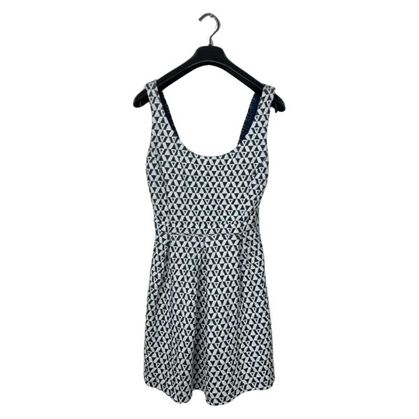 Geometric Fit-and-Flare Dress