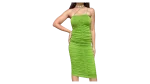 Green Ruched Dress