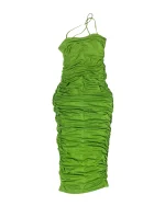 Green Ruched Dress - Image 8