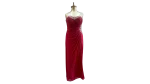 Lipsy Strapless Red Beaded Dress