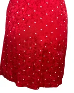 Maje Red Polka Dot Twist-Front Dress - Image 3