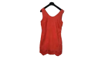 Miss Captain Suede Embroidered Hem Dress