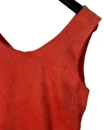 Miss Captain Suede Embroidered Hem Dress - Image 3