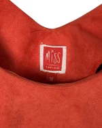 Miss Captain Suede Embroidered Hem Dress - Image 4