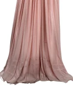 Pink Evening Gown with Sheer Beaded Bodice & Back - Image 17