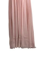 Pink Evening Gown with Sheer Beaded Bodice & Back - Image 18