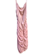 Pink Open-back Ruched Dress - Image 10