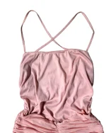 Pink Open-back Ruched Dress - Image 8