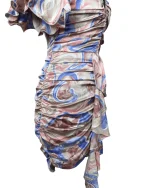 PLT Ruffle Sleeve Ruched Bodycon Dress - US4/ - Image 6