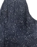 Precis Petite Navy Lace & Sequin High-Neck Keyhole Cocktail Dress - Image 6