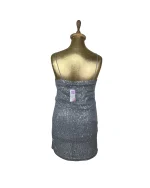 Primark Silver Sequin Slip Mini Dress - Image 3