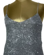 Primark Silver Sequin Slip Mini Dress - Image 5