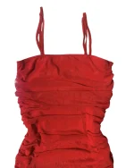 Red Ruched Dress - Image 6