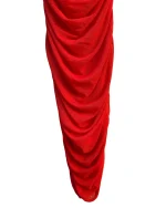 Red Ruched Dress - Image 8