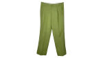 Lucci Collezione Green Pleated Dress Pants - Men's 40W