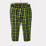 Reclaimed Denim Yellow Checkered Jeans - Image 5
