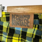 Reclaimed Denim Yellow Checkered Jeans - Image 6
