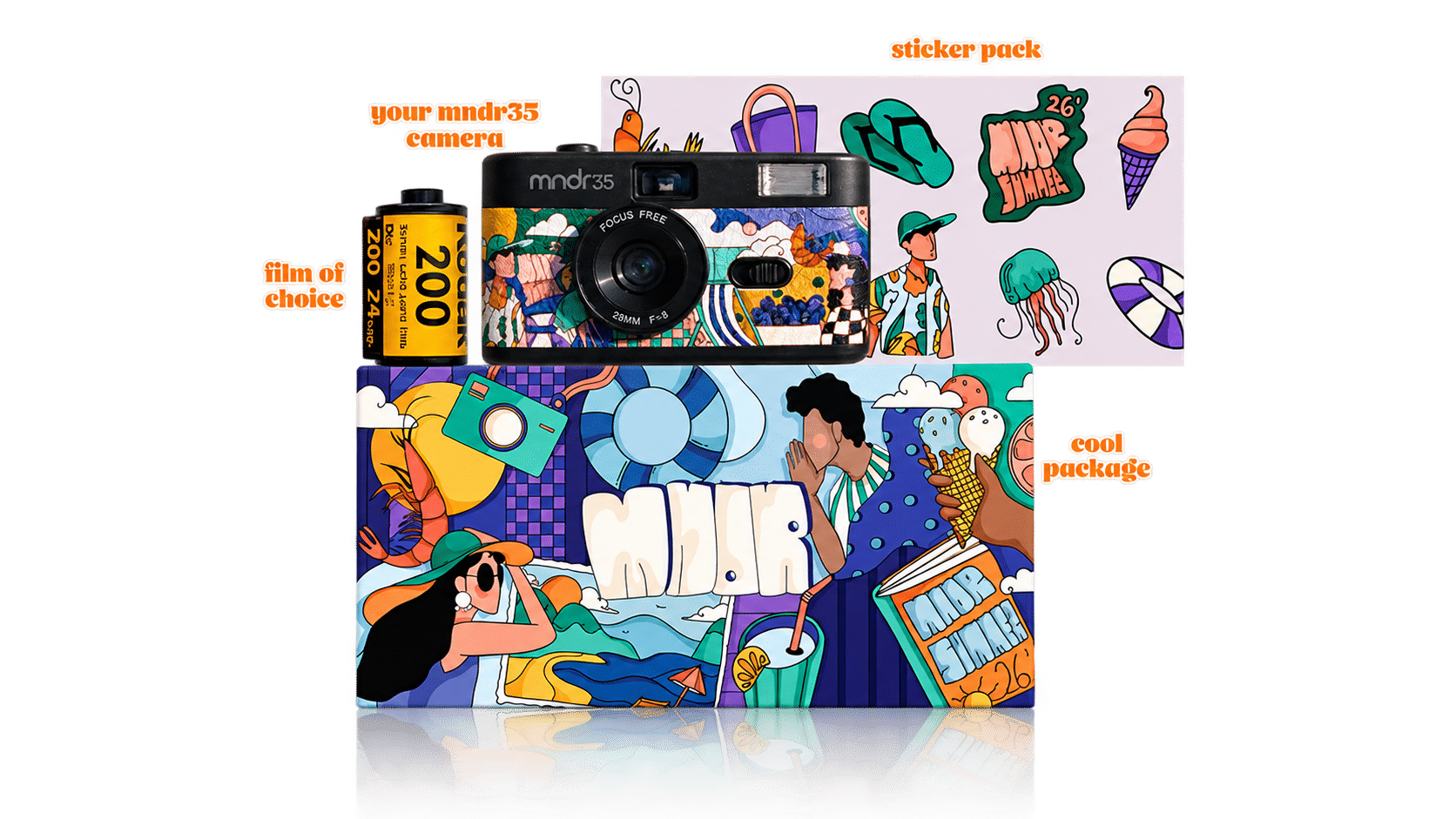 MNDRB camera and film package Mndr35 Summer'26 Limited Black Edition - Image 1