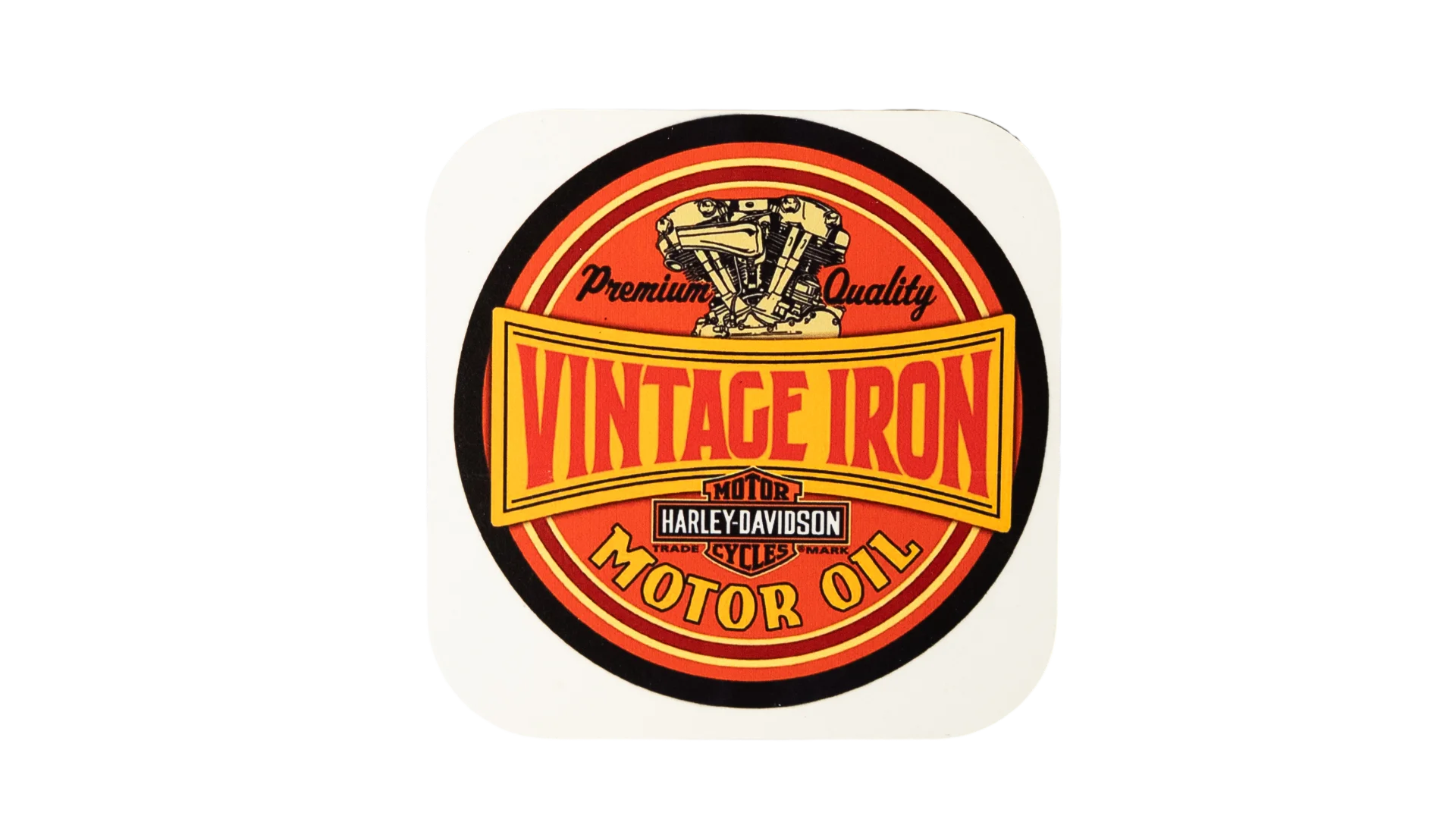 OCT192 DSC02976 Harley-Davidson Vintage Iron Graphic Coaster - Image 1