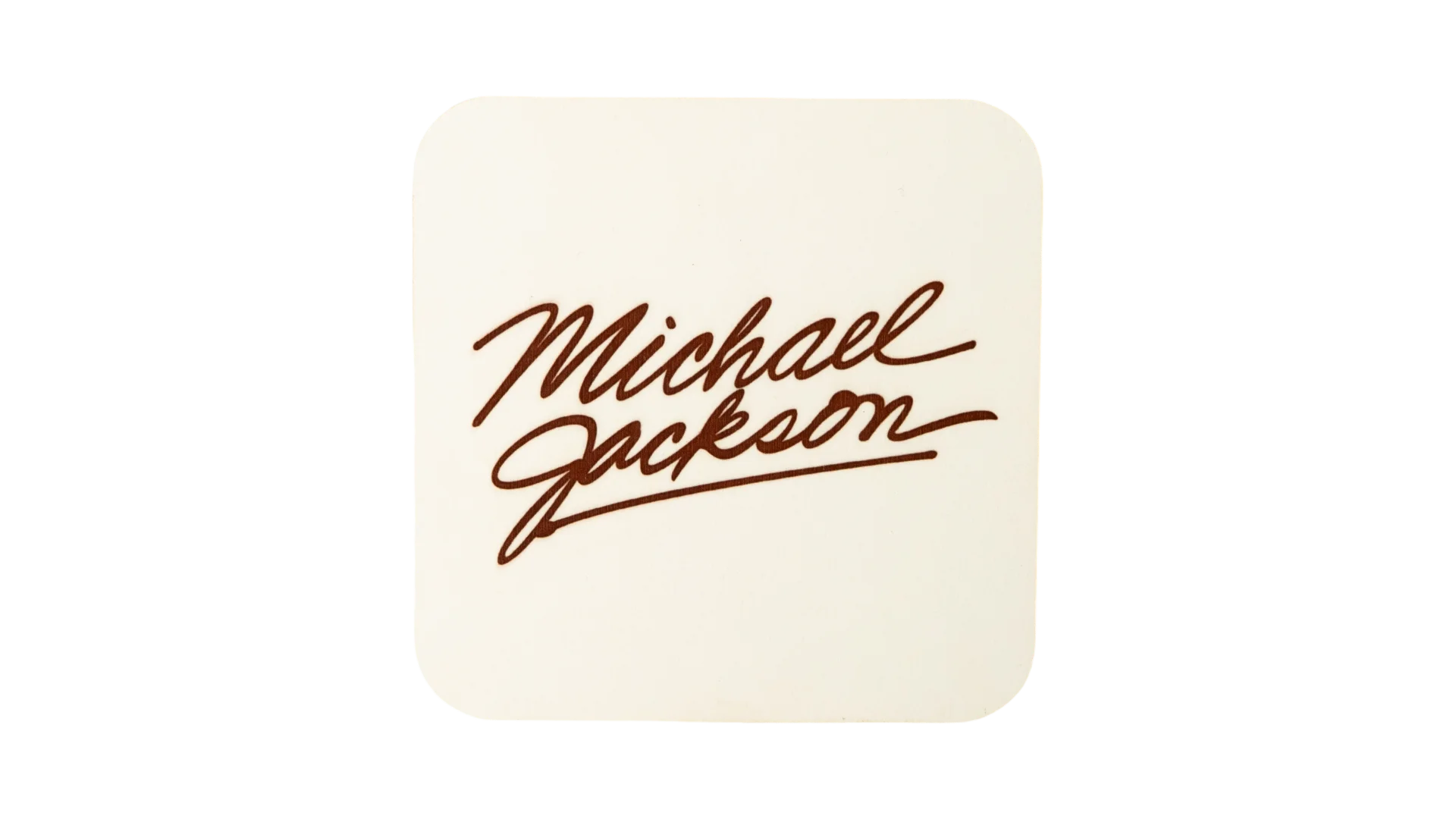 OCT199 DSC02983 Michael Jackson Signature Graphic Coaster - Image 1