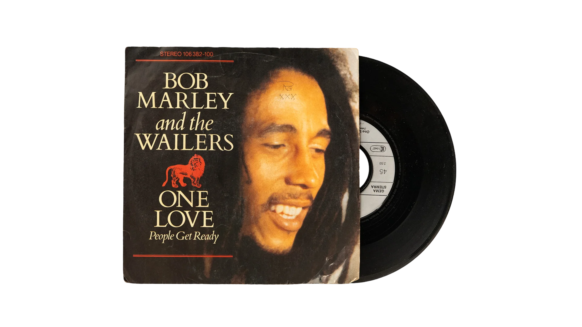 OCT693 DSC03496 Bob Marley & The Wailers – One Love / People Get Ready 7" Vinyl Single - Image 1