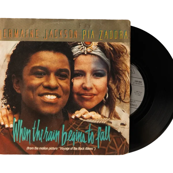 Jermaine Jackson & Pia Zadora - When The Rain Begins To Fall 7" Vinyl